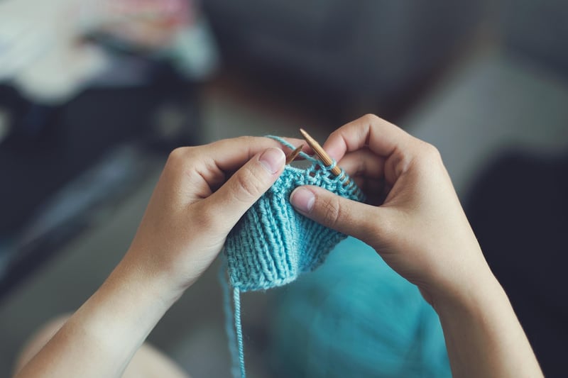 Yarn and knitting needles